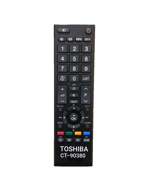 کنترل تلویزیون ال ای دی LED توشیبا TOSHIBA مدلCT-90326// CT-90380