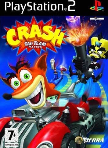 دی وی دی بازی Crash Tag Team Racing برای پلی استیشن 2
