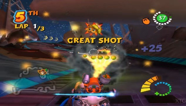 دی وی دی بازی Crash Tag Team Racing برای پلی استیشن 2